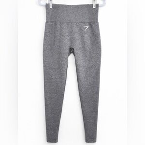 Gymshark Full Length Seamless  Leggings Grey | High Waist | Size S | Gym Workout